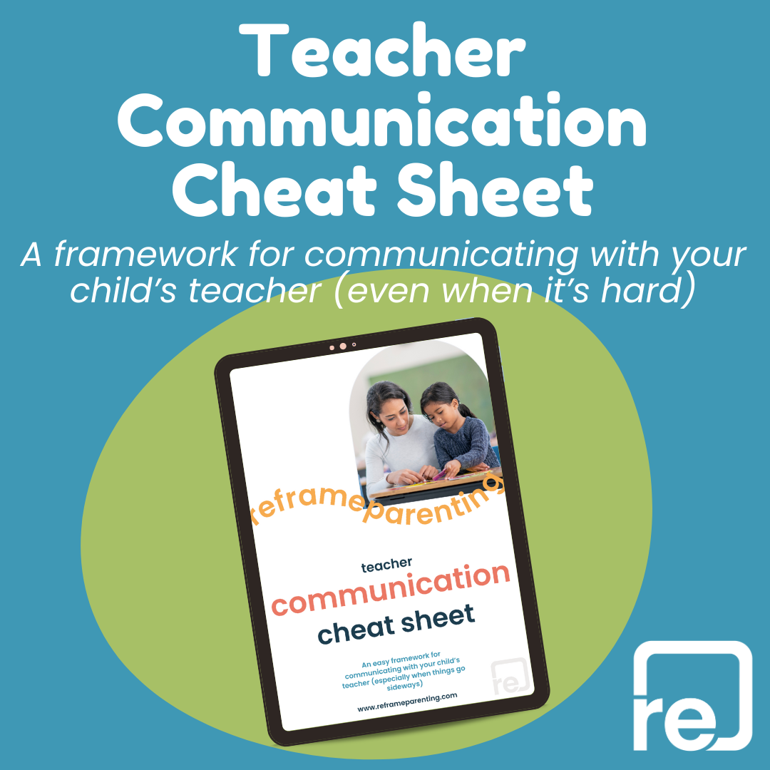 Teacher Communication Cheat Sheet mockup - Scotti Weintraub